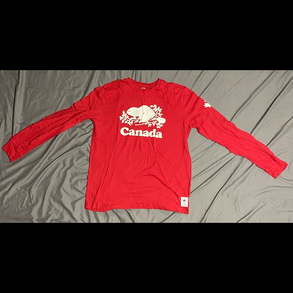 Roots Long Sleeve Tee, Red, Large